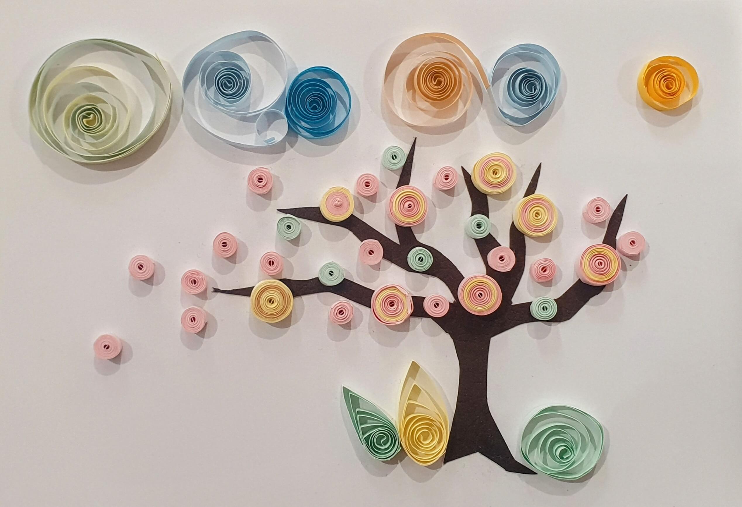 Quilling Papírkép